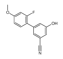 3-(2-fluoro-4-methoxyphenyl)-5-hydroxybenzonitrile Structure