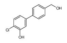2-chloro-5-[4-(hydroxymethyl)phenyl]phenol结构式
