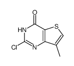 2-chloro-7-methylthieno[3,2-d]pyrimidin-4(3H)-one结构式