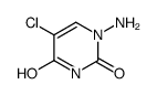 1-amino-5-chloropyrimidine-2,4-dione结构式