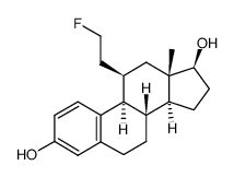 11-(2-fluoroethyl)estradiol结构式