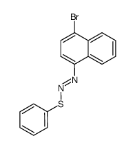 1-(4-bromonaphthalen-1-yl)-2-(phenylthio)diazene Structure