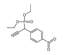 2-diethoxyphosphoryl-2-(4-nitrophenyl)acetonitrile Structure