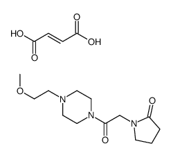 (E)-but-2-enedioic acid,1-[2-[4-(2-methoxyethyl)piperazin-1-yl]-2-oxoethyl]pyrrolidin-2-one结构式