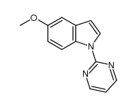 5-methoxy-1-(pyrimidin-2-yl)-1H-indole结构式