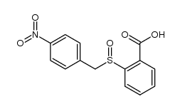 2-(4-nitro-benzylsulfinyl)-benzoic acid结构式