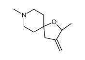 (2R)-2,8-dimethyl-3-methylidene-1-oxa-8-azaspiro[4.5]decane Structure