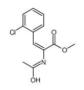 methyl 2-acetamido-3-(2-chlorophenyl)prop-2-enoate结构式
