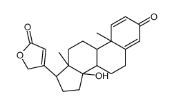 3-[(10R,13R,14S)-14-hydroxy-10,13-dimethyl-3-oxo-7,8,9,11,12,15,16,17-octahydro-6H-cyclopenta[a]phenanthren-17-yl]-2H-furan-5-one结构式