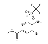 methyl 5-amino-4-bromo-3-methyl- 6-(trifluoromethylsulfonyloxy)picolinate结构式