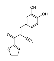 (E)-3-(3,4-Dihydroxy-phenyl)-2-(thiophene-2-carbonyl)-acrylonitrile Structure