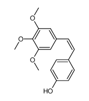 (Z)-1-(4-hydroxyphenyl)-2-(3,4,5-trimethoxyphenyl)ethene Structure