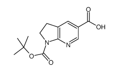 1-(tert-butoxycarbonyl)-2,3-dihydro-1H-pyrrolo[2,3-b]pyridine-5-carboxylic acid Structure