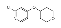 2-chloro-4-(tetrahydro-2H-pyran-4-yloxy)pyridine Structure