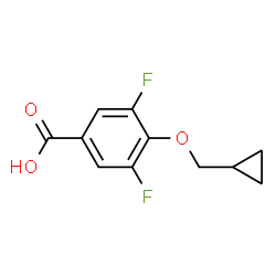 4-(Cyclopropylmethoxy)-3,5-difluorobenzoic acid结构式