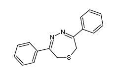 2,7-dihydro-3,6-diphenyl-1,4,5-thiadiazepine结构式
