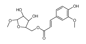 methyl 5-O-feruloylarabinofuranoside结构式
