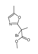 methyl 2-bromo-2-(5-methyl-1,3-oxazol-2-yl)propanoate Structure
