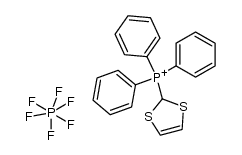 hexafluorophosphate de 1,3-dithiolium-2-triphenylphosphonium Structure