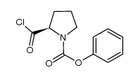 (R)-2-chlorocarbonylpyrrolidine-1-carboxylic acid phenyl ester Structure