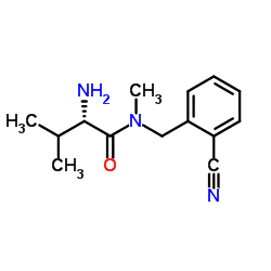 N-(2-Cyanobenzyl)-N-methyl-L-valinamide结构式