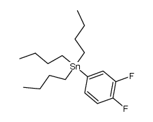 1,2-difluoro-4-(tributyl)tinbenzene Structure