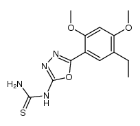 1-(5-(5-ethyl-2,4-dimethoxyphenyl)-1,3,4-oxadiazol-2-yl)thiourea Structure