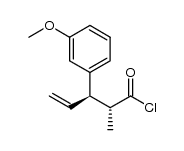 (2R,3R)-3-(3-methoxyphenyl)-2-methylpent-4-enoyl chloride结构式