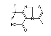 3-methyl-6-(trifluoromethyl)imidazo[2,1-b][1,3]thiazole-5-carboxylic acid结构式