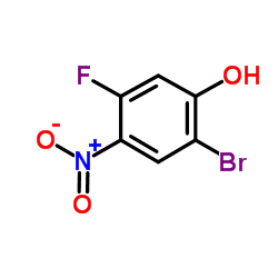 2-Bromo-5-fluoro-4-nitrophenol Structure
