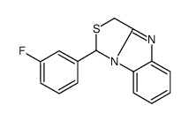 1H,3H-Thiazolo[3,4-a]benzimidazole, 1-(3-fluorophenyl)-结构式