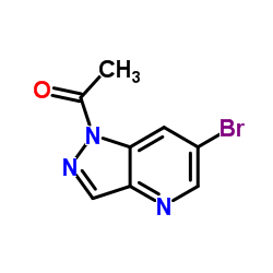 Ethanone, 1-(6-bromo-1H-pyrazolo[4,3-b]pyridin-1-yl)- structure