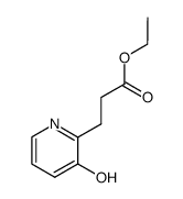 ethyl 3-(3-hydroxy-2-pyridinyl)propanoate结构式