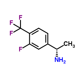 (S)-1-(3-氟-4-(三氟甲基)苯基)乙胺盐酸盐结构式