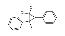 1,1-Dichlor-3-methyl-2,3-diphenyl-cyclopropan结构式