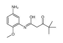 N-(5-amino-2-methoxyphenyl)-4,4-dimethyl-3-oxopentanamide Structure
