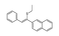 (Z)-ethyl(1-(naphthalen-2-yl)-2-phenylvinyl)sulfane Structure