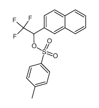 2,2,2-trifluoro-1-(naphthalen-2-yl)ethyl 4-methylbenzenesulfonate结构式