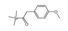 2-(4-methoxyphenyl)-1-(trimethylsilyl)ethan-1-one Structure