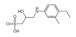 3-(4-ethyl-3-methylanilino)-2-hydroxypropane-1-sulfonic acid结构式