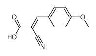 (E)-2-cyano-3-(4-methoxyphenyl)acrylic acid结构式