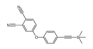 4-(4-((trimethylsilyl)ethynyl)phenoxy)phthalonitrile Structure