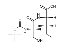 N-Boc-L-Ser-Ile-OH结构式