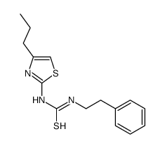 1-(2-phenylethyl)-3-(4-propyl-1,3-thiazol-2-yl)thiourea结构式