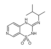 N-(3-methylbutan-2-yl)-1,1-dioxo-4H-pyrido[4,3-e][1,2,4]thiadiazin-3-amine Structure