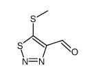 1,2,3-Thiadiazole-4-carboxaldehyde, 5-(methylthio)- (9CI)结构式