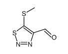 1,2,3-Thiadiazole-4-carboxaldehyde, 5-(methylthio)- (9CI) structure