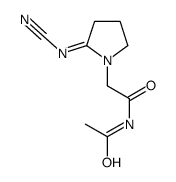 N-acetyl-2-(2-cyanoiminopyrrolidin-1-yl)acetamide结构式