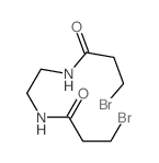 Propanamide,N,N'-1,2-ethanediylbis[3-bromo-结构式
