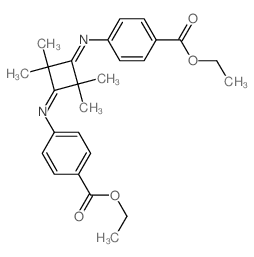 Benzoic acid,4,4'-[(tetramethyl-1,3-cyclobutanediylidene)dinitrilo]di-, diethyl ester(7CI,8CI) Structure